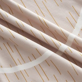 4Home Pokrowiec elastyczny na fotel Abstract beżowy, 90-140 cm + poszewka na poduszkę gratis, 90-140 cm