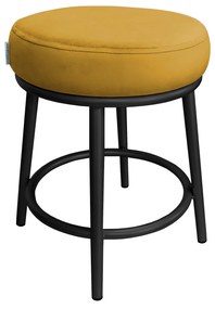 Taboret Ben noga metalowa czarna MG15