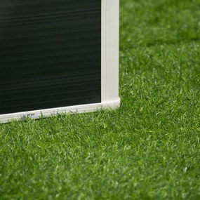 Outsunny Donica z Podnoszonym Łóżkiem Drenaż do Warzyw Ziół Szara 60x60x30cm | Aosom PL