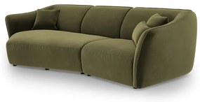 Zielony aksamitny narożnik Tokyo – Cosmopolitan Design