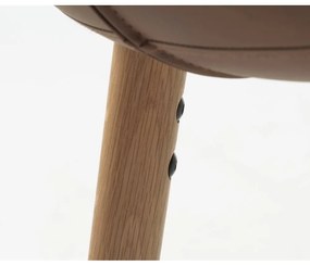 Koniakowe krzesło z imitacji skóry Teslin – Unique Furniture