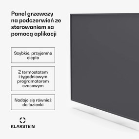 Klarstein Wonderwall Inteligentny panel grzewczy na podczerwień, 60 x 60 cm