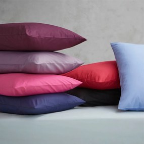 Szaroniebieskie prześcieradło z perkalu z gumką 150x200 cm Easy Iron Percale – Catherine Lansfield
