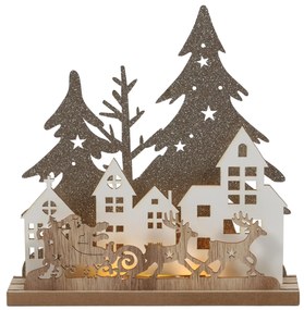 Świąteczna lampa stołowa LED,20 cm