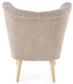 Fotel tapicerowany MOCCA cappuccino HALMAR