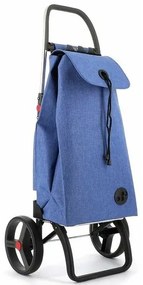 Torba na zakupy Rolser I-Max Tweed 2 Logic RSG nakółkach, niebieska