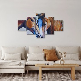 Obraz - Zakochane konie (125x70 cm)