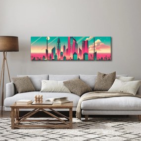 Obraz – Metropolia w stylu pop-art (170x50 cm)