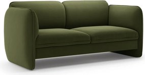 Zielona aksamitna sofa 168 cm Georgia – Micadoni