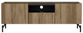 Brązowa szafka pod TV w dekorze dębu 147x54x41 cm Bergen – Tvilum