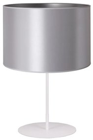 Duolla - Lampa stołowa CANNES 1xE14/15W/230V śr. 20 cm srebrny/biały