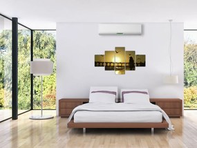 Obraz - Spacer po plaży (125x70 cm)