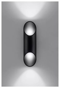 Czarny kinkiet Nice Lamps Nixon, długość 30 cm