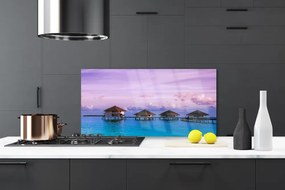 Panel Szklany do Kuchni Rezydencja Nad Lazurowym Brzegiem