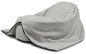 Jasnoszary dziecięcy worek do siedzenia z materiału bouclé Cocoon 80 – SLOWDOWN