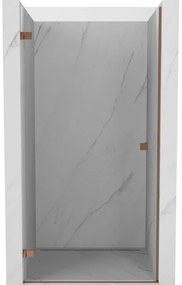 Mexen Lunar-B drzwi prysznicowe uchylne lewe 65 cm, transparent, różowe złoto - 832-065-000-60-00-L