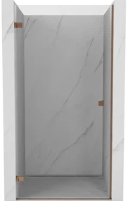 Mexen Lunar-B drzwi prysznicowe uchylne lewe 65 cm, transparent, różowe złoto - 832-065-000-60-00-L