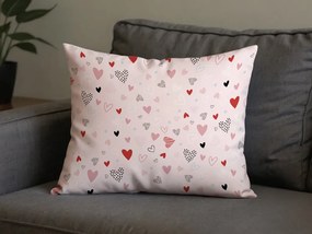 Zestaw 2 sztuk dekoracyjnych poszewek na poduszkę LOVITA 40x60 cm, różowe