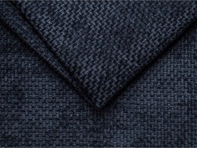 Ciemnoniebieskie tapicerowane łóżko dwuosobowe bez zagłówka 160x200 cm Whale – Micadoni