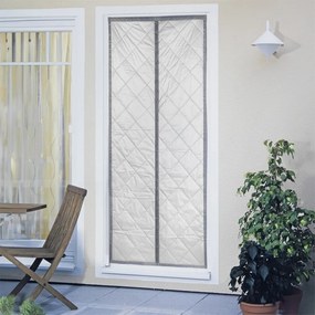 Zasłona termiczna na drzwi w szaro-srebrnym kolorze 90x200 cm – Maximex