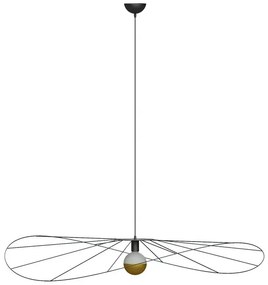 Czarna industrialna lampa wisząca druciana 140 cm - EX601-Adana