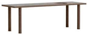 Brązowy element do modułowych regałów w dekorze dębu 110x35 cm Stories – UMAGE