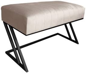 Ławka ZETA LOFT MG09 pufa podnóżek metal