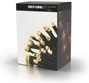 Zielona girlanda świetlna LED DecoKing Basic, 200 lampek, dł. 19,93 m