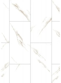 Mexen River White próbka paneli winylowych SPC 6,5 mm, podkład IXPE 1,5 mm, 4 V-Fuga, Jazz White - F1150-S