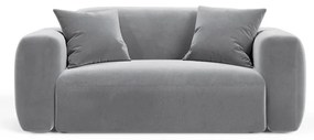 Szara aksamitna sofa 180 cm Strino – Cosmopolitan Design