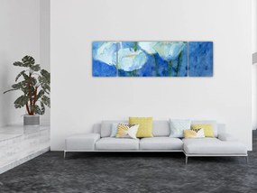 Obraz - Białe tulipany (170x50 cm)