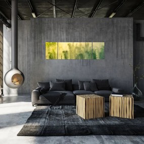 Obraz - Szczegół wiosennej mglistej przyrody (170x50 cm)