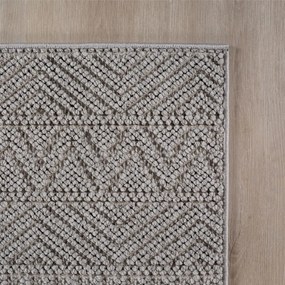 Dywan nowoczesny Helix Boho szary  80 cm x 250 cm