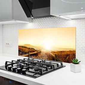 Szkło Ozdobne do Kuchni Ścieżka na Wydmie