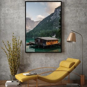 Plakat - Domek nad jeziorem (A4)