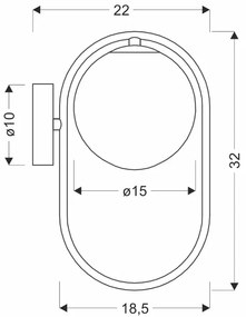 Loftowy srebrny kinkiet ścienny - M082- Axio