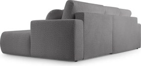 Narożnik VELO wolnostojący układ L strona Lewa z funkcją spania w tkaninie Coral 80