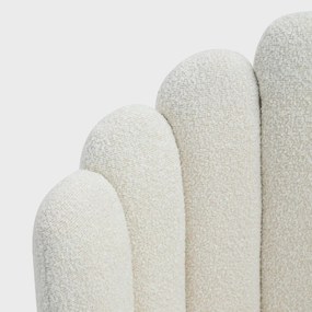 Krzesło LUXE w tkaninie Bouclé Ecru HOMLA