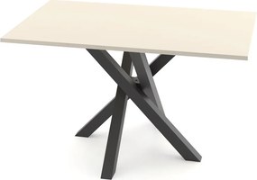Kaszmirowy prostokątny stół z nogami X K2-B52