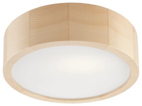 Jasnobrązowa lampa sufitowa ze szklanym kloszem ø 27 cm Eveline – LAMKUR