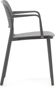 Szare plastikowe krzesło ogrodowe Morella – Kave Home