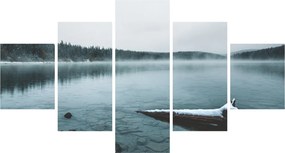 Obraz - lodowe nordyckie jezioro (125x70 cm)