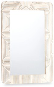 Lustro ścienne w drewnianej ramie mango LINES&CURVES, 60 x 90 cm
