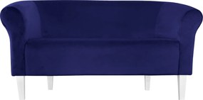Sofa Milo tkanina Welur wygodna sofa tapicerowana do salonu i poczekalni : Kolor nogi - Biała, Kolor tkaniny - VELVET - MG16, Typ tkaniny - Velvet, Wysokość nogi - 20 cm