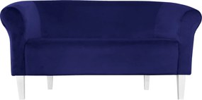 Sofa Milo tkanina Welur : Kolor nogi - Biała, Kolor tkaniny - VELVET - MG16, Typ tkaniny - Velvet, Wysokość nogi - 20 cm