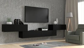 Czarna podwieszana szafka rtv 100 cm S9-A97