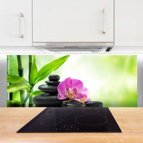 Szkło Ozdobne do Kuchni Graficzny Motyw Bambusa