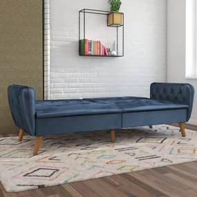 Niebieska rozkładana sofa 211 cm Tallulah – Novogratz