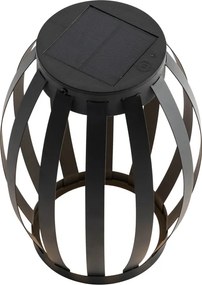 Zestaw 2 lamp stołowych zewnętrznych czarnych 3-stopniowy ściemniacz solarny i ładowalne - Sheldon