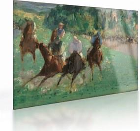 Obraz na szkle - Edouard Manet, At the Races, reprodukcje (70x50 cm)